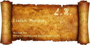 Ludik Morgan névjegykártya